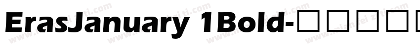 ErasJanuary 1Bold字体转换